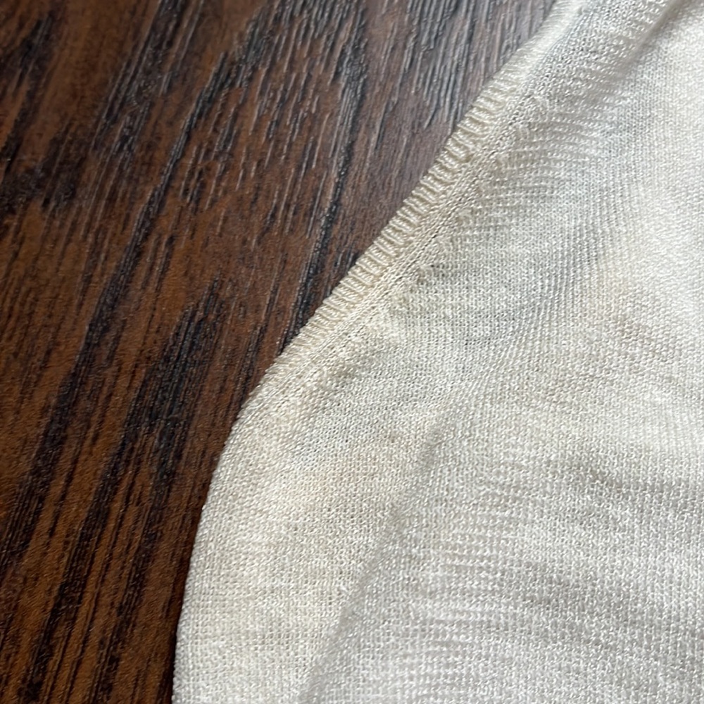 Akris Cream Linen/Silk Sleeveless Top - Picture 5 of 9